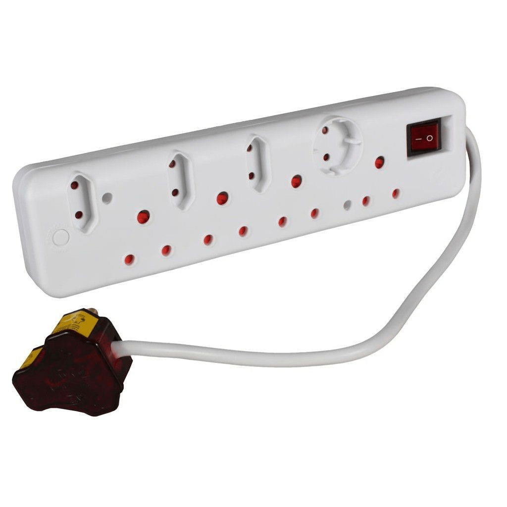 Ellies High Surge Protection 8-way Multi-plug FBWP3