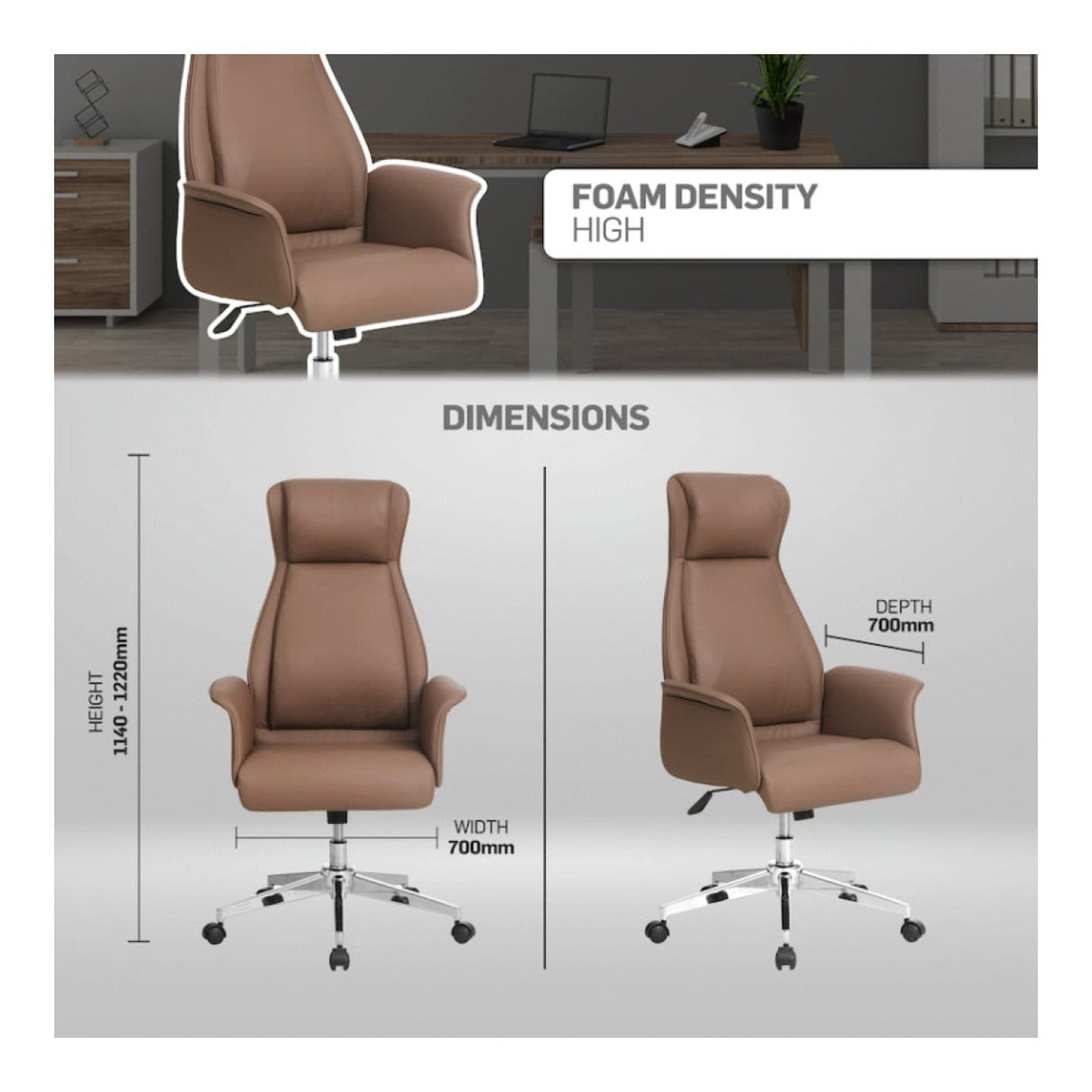Everfurn Palmer Manager Office Chair FD-OC-HB-10