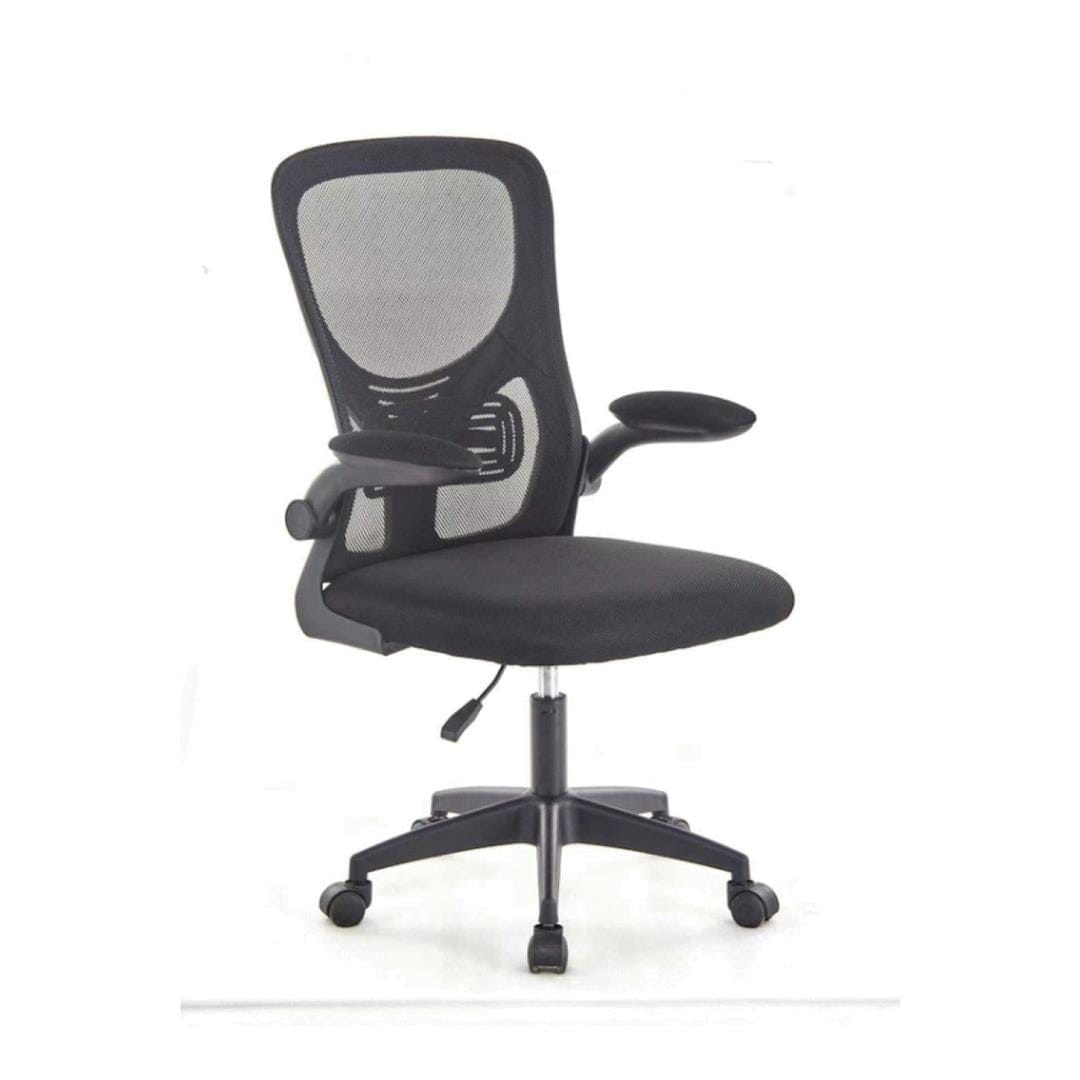 Everfurn Ella Mid Back Office Chair Black FD-OC-MB-89-BLK