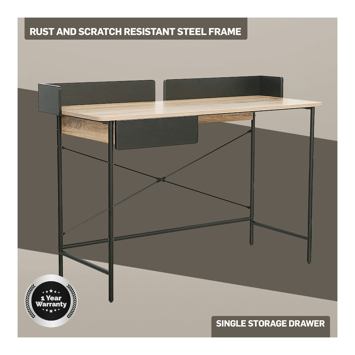 Everfurn Rico Office Desk FD-OD-15-BLNT