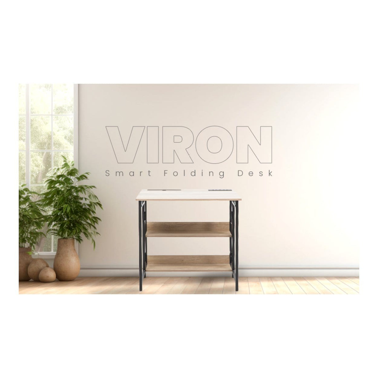 Everfurn Viron Folding Desk FD-OD-SD-11