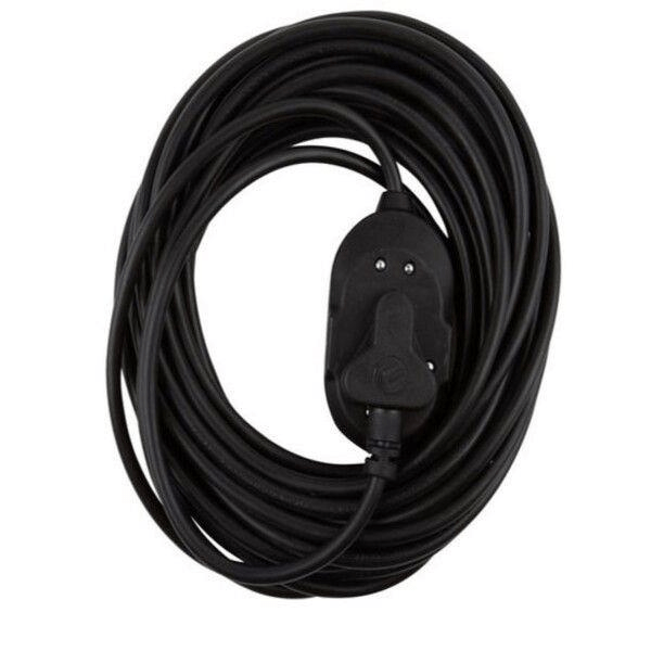 Ellies 2-way Heavy Duty Extension Cord 20m Black FEHBW2X/20BJ