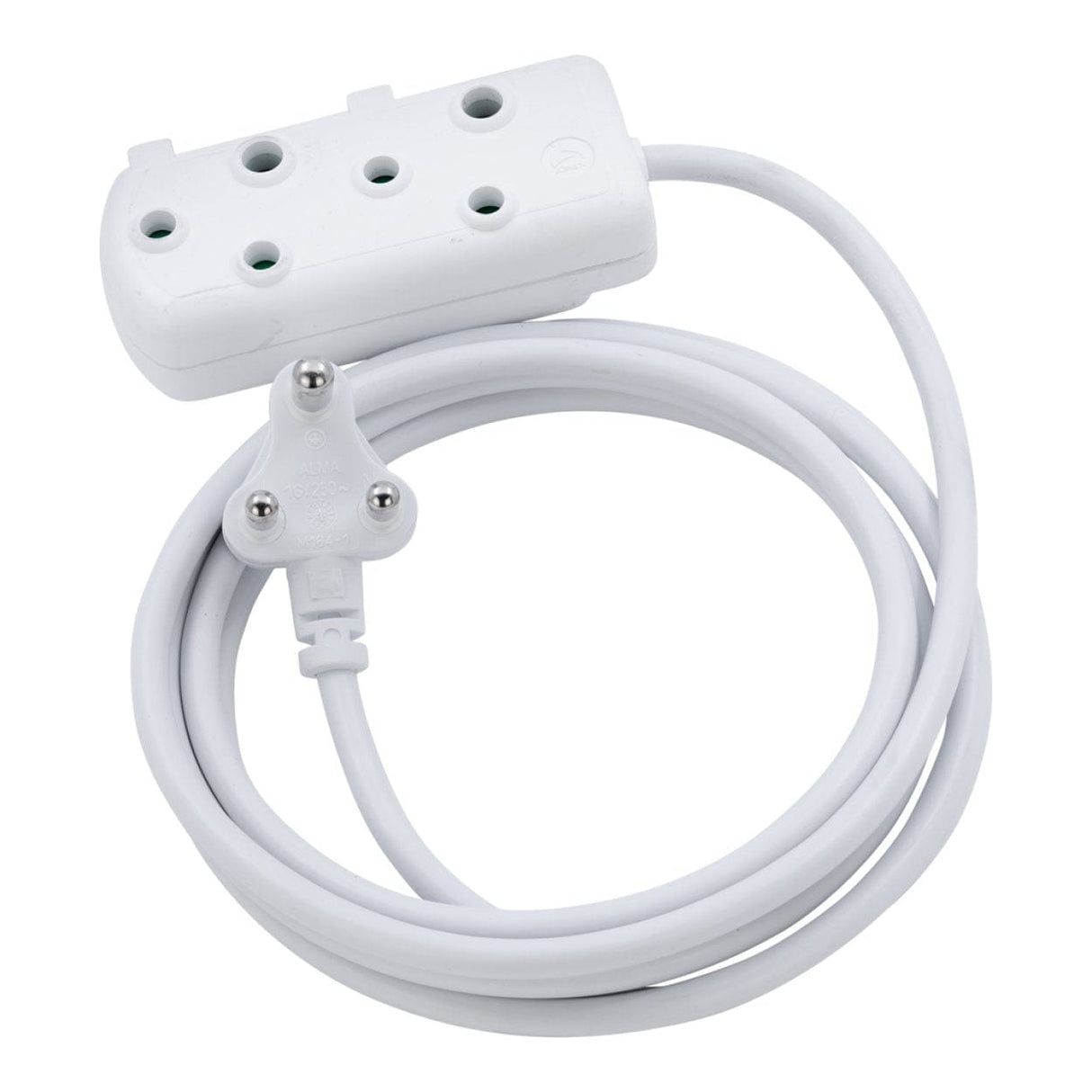 Ellies 20m Side by Side Heavy Duty Extension Lead - White FEHBW2X/20W