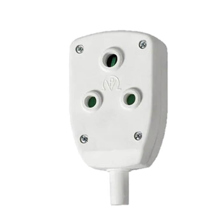Ellies 2-way 2x 16A Janus Coupler White FEJC