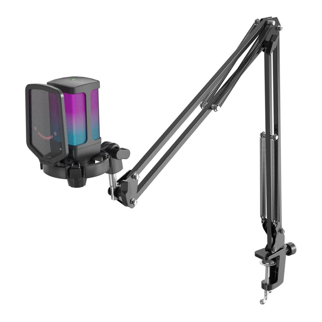 Fifine Q6T RGB Microphone with Pop Filter and Shock Mount Kit FF-Q6T