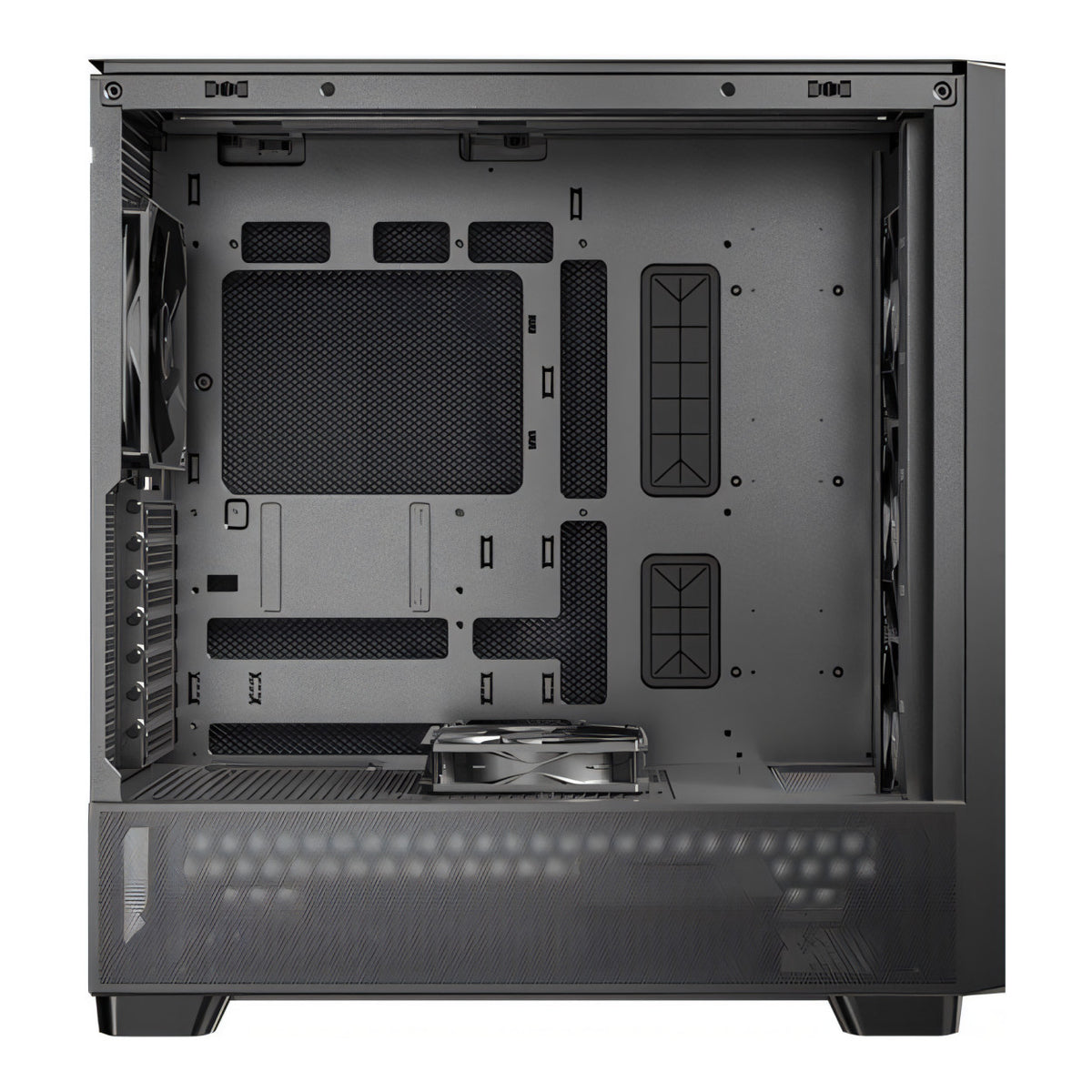 Antec FLUX SE Mid-Tower E-ATX Wood Front Panel Gaming Black PC Case