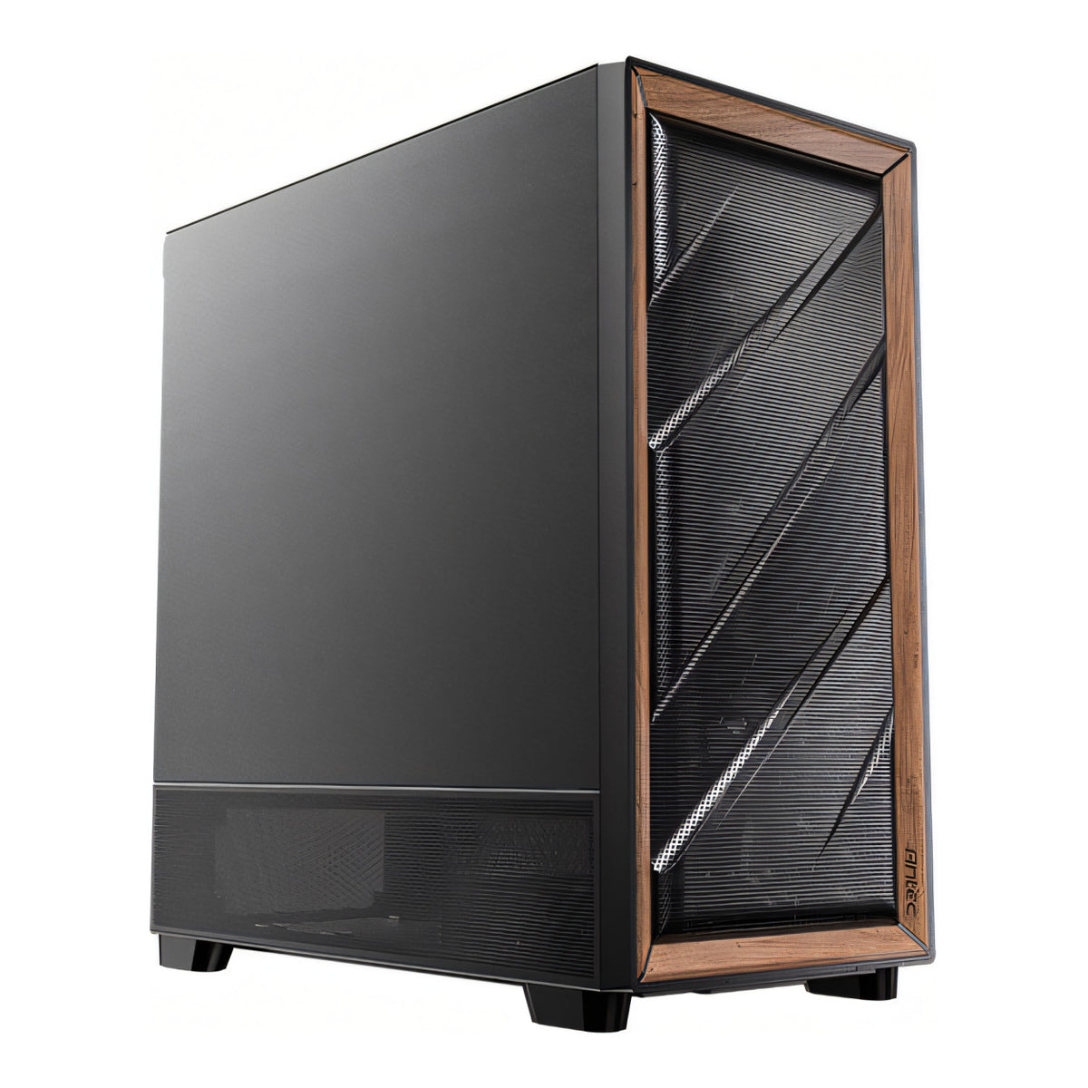 Antec FLUX SE Mid-Tower E-ATX Wood Front Panel Gaming Black PC Case