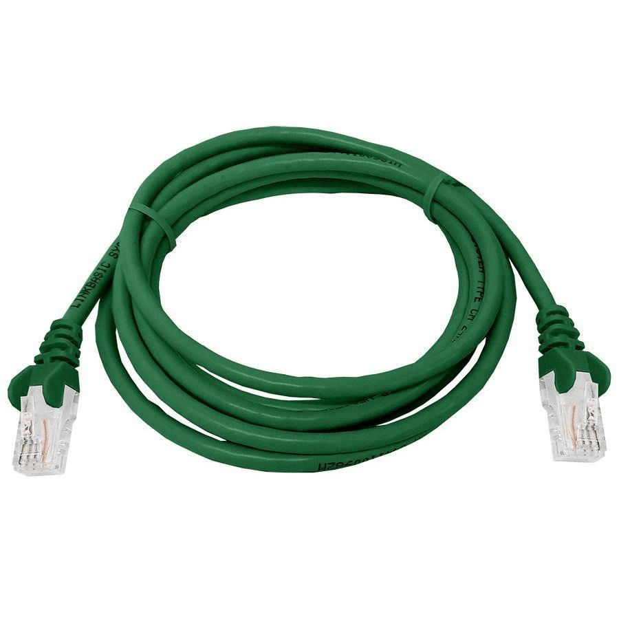 Linkbasic 2m Flylead Cat5e UTP Green FLY-2G