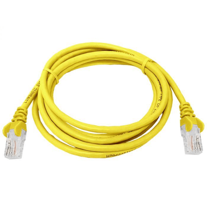 Linkbasic 2m Flylead Cat5e UTP Yellow FLY-2Y