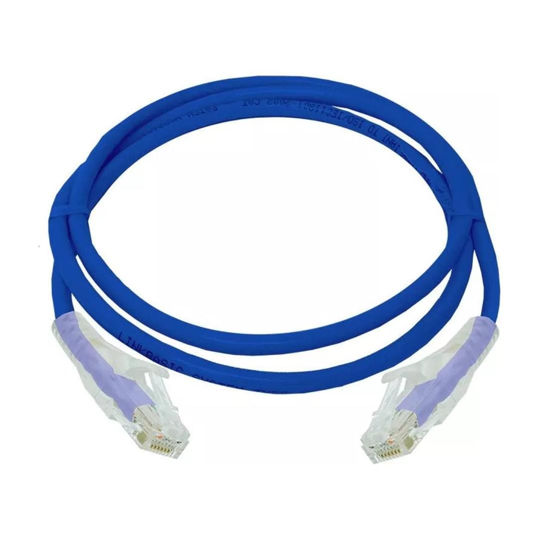Linkbasic UTP CAT6 Flylead Cable Blue 1m FLY-6-1B