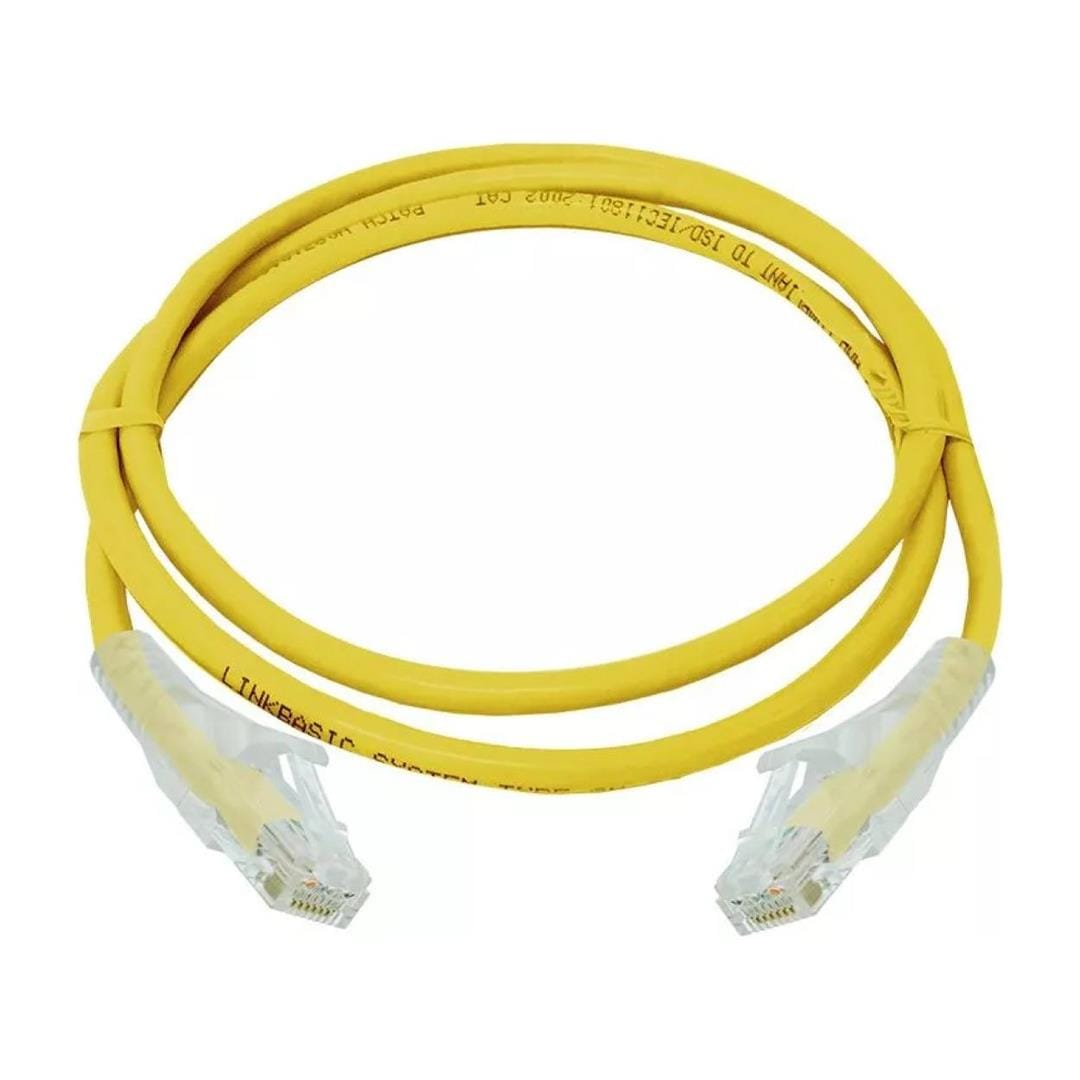 Linkbasic UTP CAT6 Flylead Cable Yellow 1m FLY-6-1Y