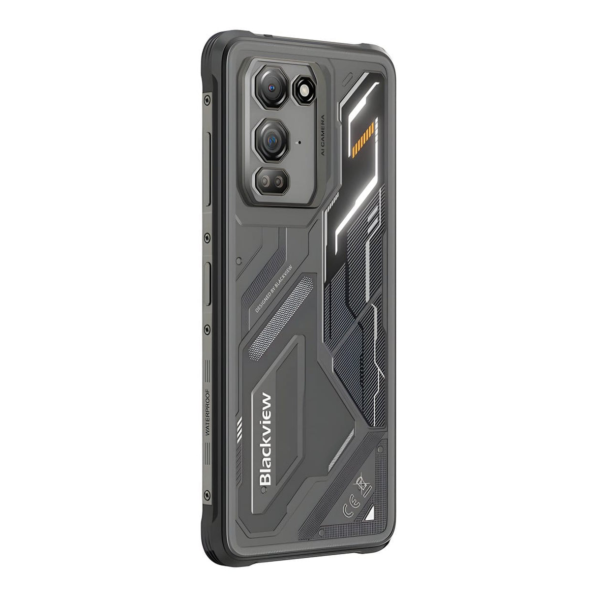 Blackview FORT 200 6.78-inch Rugged Smartphone - MediaTek Helio G100 256GB ROM 6GB RAM Android 16 Black FORT200-6GB-256GB-BLK