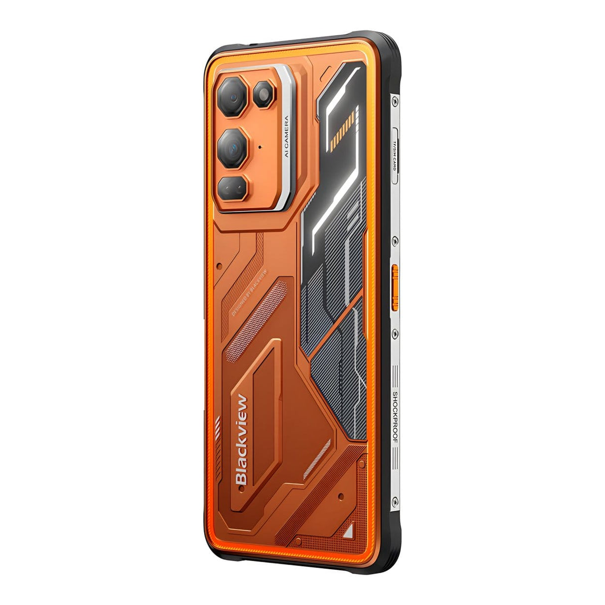 Blackview FORT 200 6.78-inch Rugged Smartphone - MediaTek Helio G100 256GB ROM 6GB RAM Android 16 Orange FORT200-6GB-256GB-ORG