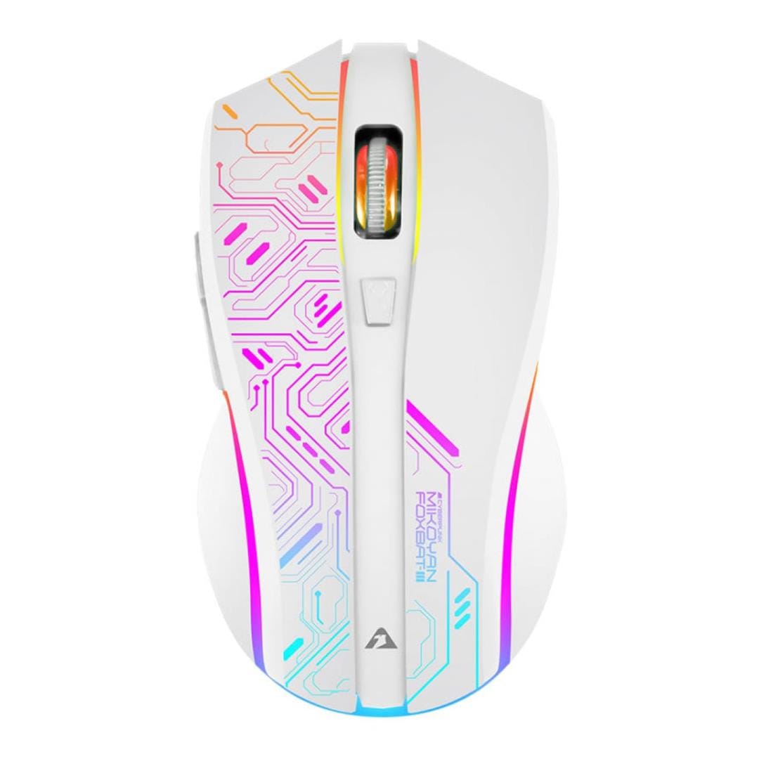 Armaggeddon Mikoyan Foxbat-III Cyberpunk Wireless Gaming Mouse White FOXBATIIICYBERBWHT