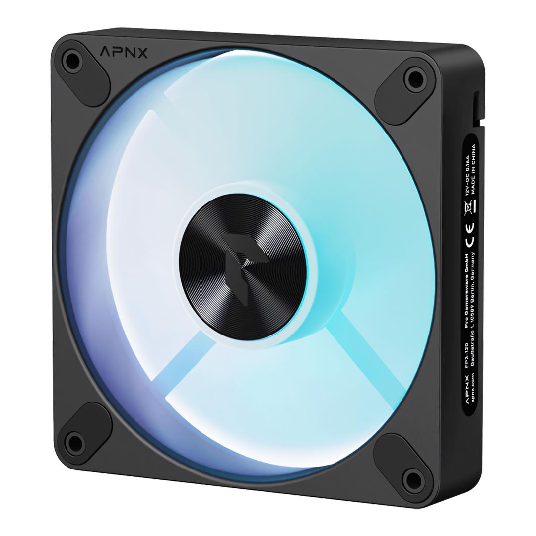 Aerocool APNX FP3 120mm PWM ARGB Fan 3-pack - Black FP3-120(3-pack) Black