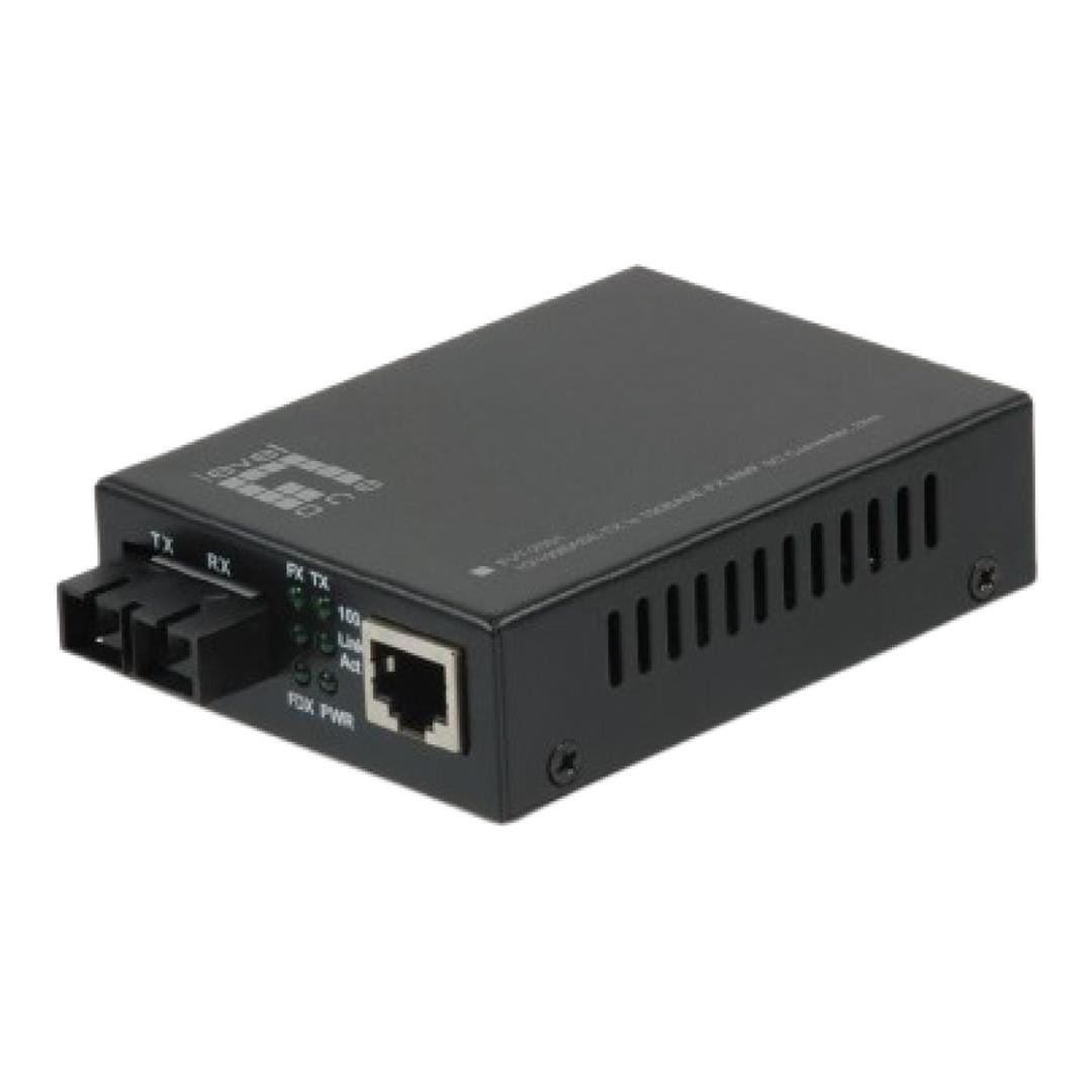 LevelOne FVT-2001 RJ45 to SC Fast Ethernet Media Converter