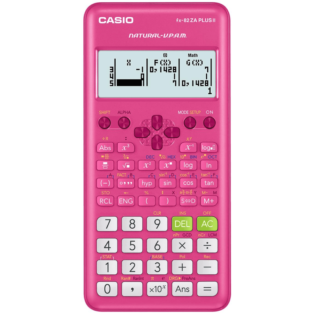 Casio FX-82 Plus II Scientific Calculator Pink FX-82ZAPLUSII-PK
