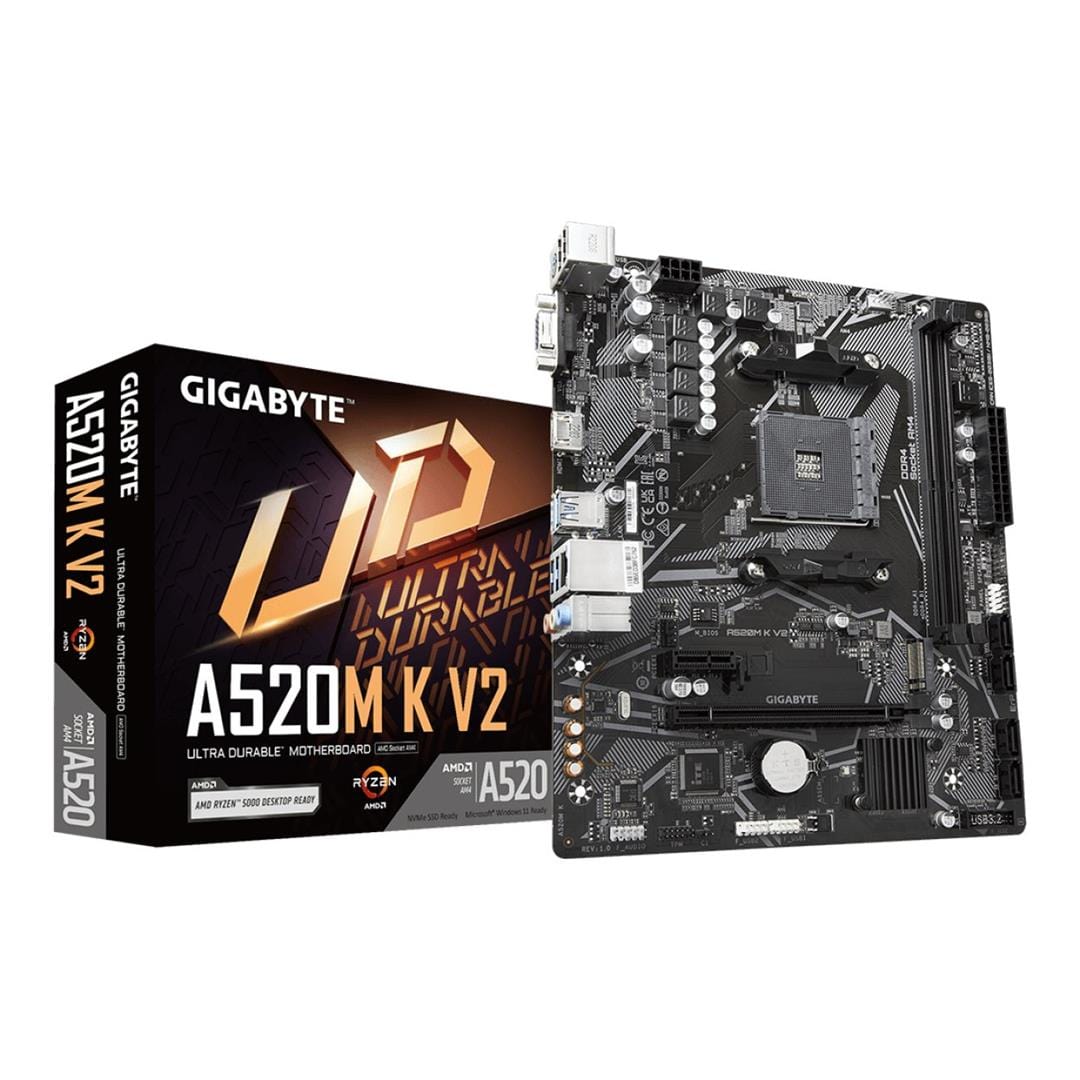 Gigabyte A520M K V2 AMD Socket AM4 mATX Motherboard GA-A520M-K V2