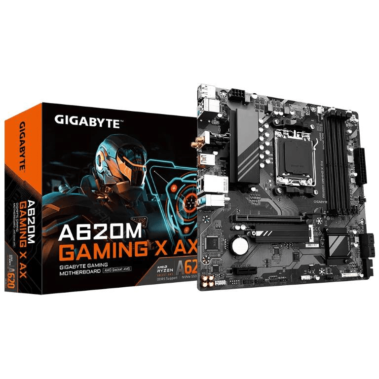 Gigabyte A620M GAMING X AX AMD Socket AM5 Micro-ATX Motherboard GA-A620M-GAMING-X-AX