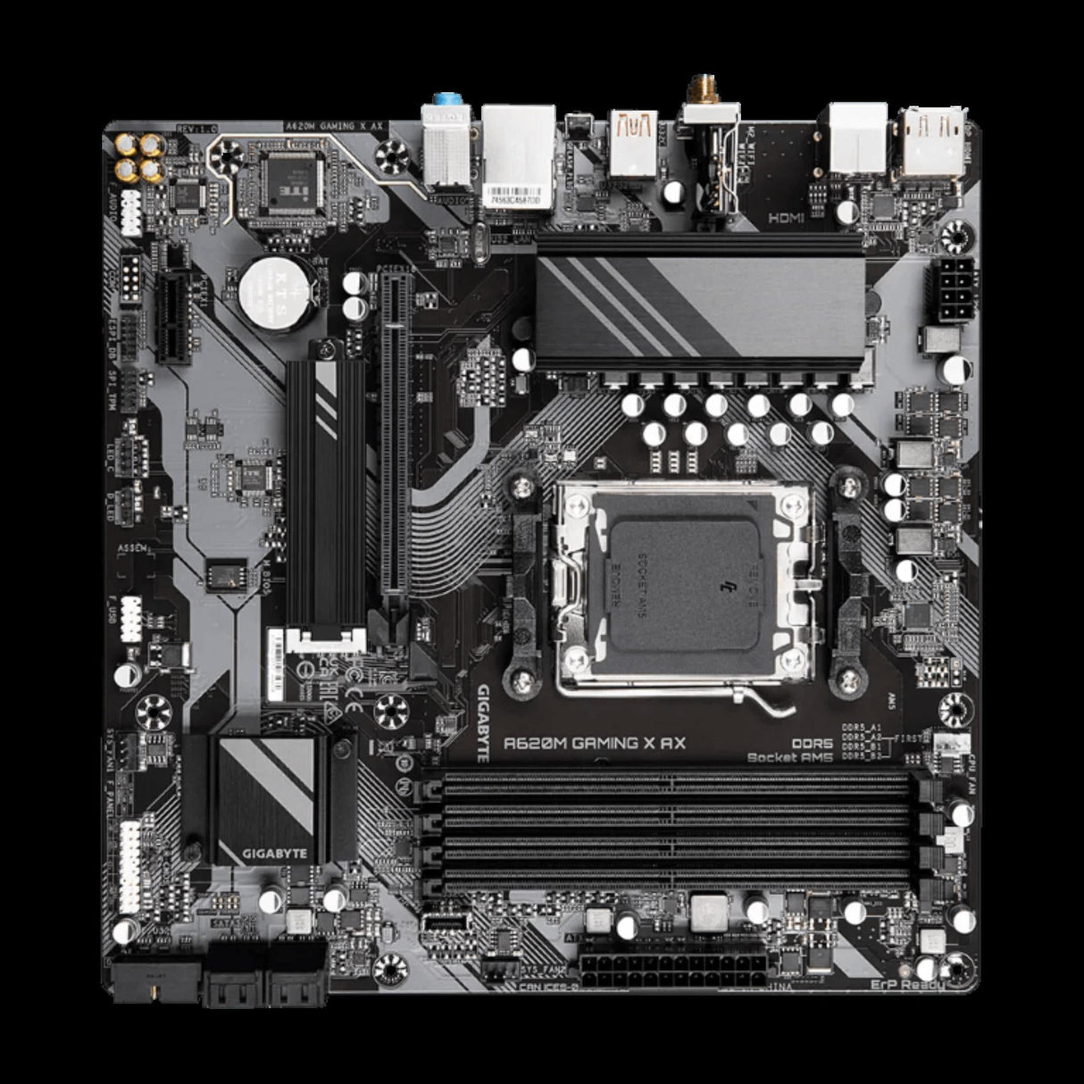 Gigabyte A620M GAMING X AX AMD Socket AM5 Micro-ATX Motherboard GA-A620M-GAMING-X-AX