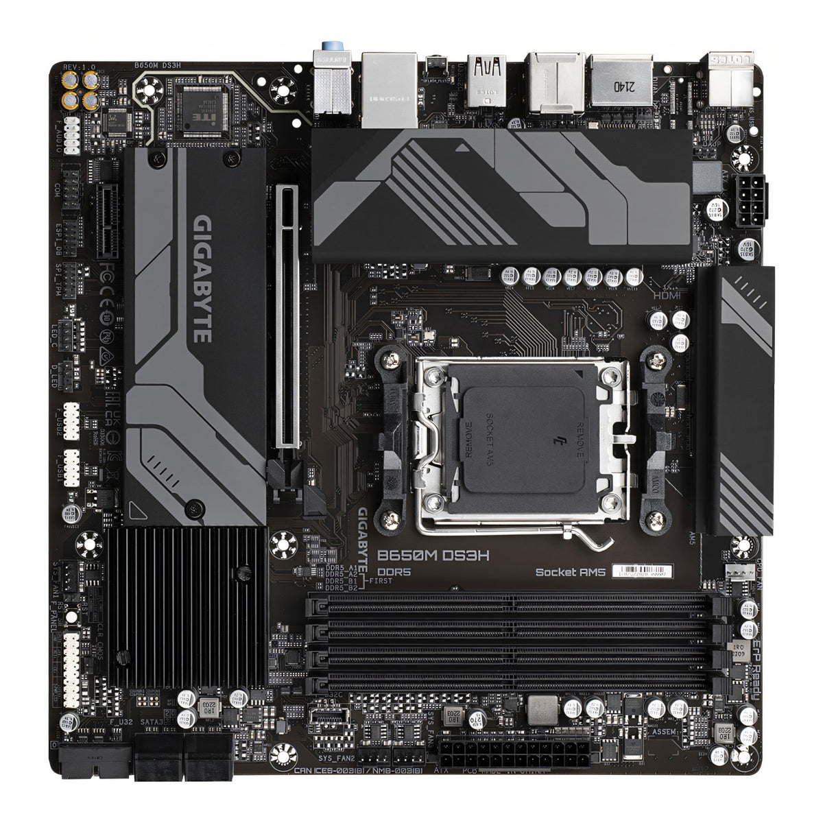 Gigabyte B650 DS3H AMD Socket AM5 mATX Motherboard GA-B650M-DS3H