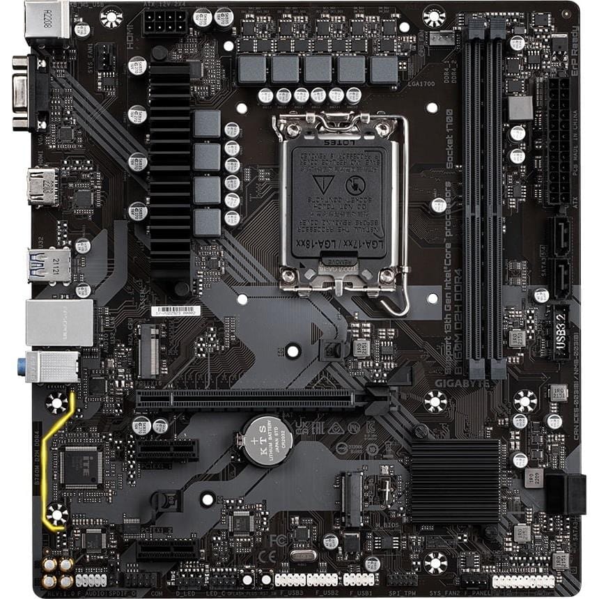 Gigabyte B760M D2H DDR4 Intel B760 LGA 1700 mATX Motherboard GA-B760M-D2H-DDR4