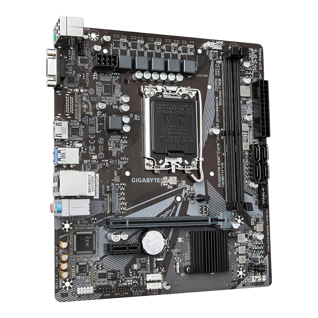 Gigabyte H610M H V2 DDR5 Intel LGA 1700 Micro-ATX Motherboard GA-H610M-H V2