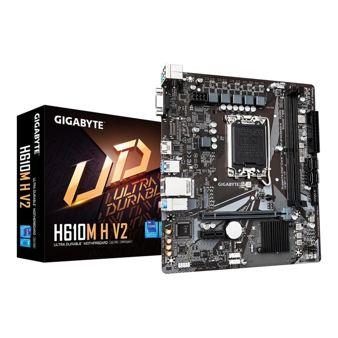 Gigabyte H610M H V2 DDR5 Intel LGA 1700 Micro-ATX Motherboard GA-H610M-H V2