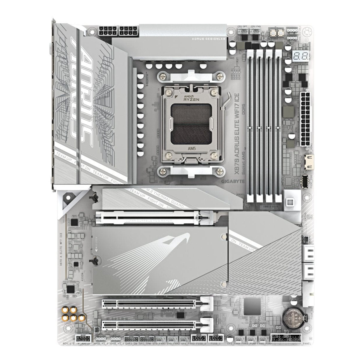 Gigabyte X870 AORUS ELITE Wi-Fi 7 ICE AMD AM5 ATX Motherboard