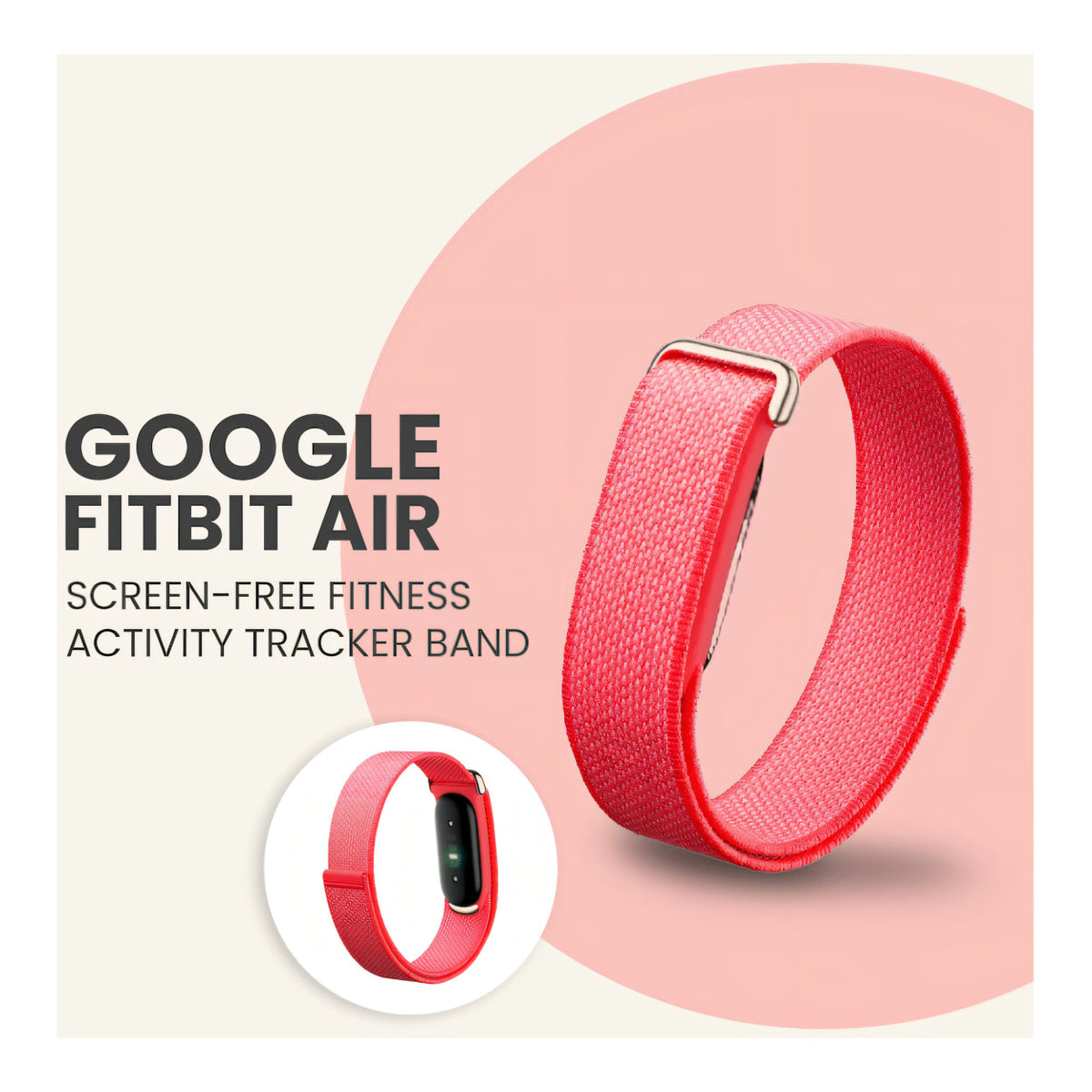 Google Fitbit Air Screenless Fitness Activity Tracker Band - Berry GA11016-EU