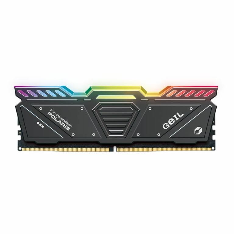 GeIL Polaris RGB OC 32GB 5200MHz DDR5 DIMM 2 x 16GB Kit Gaming Memory Module Black GAOSG532GB5200C34ADC