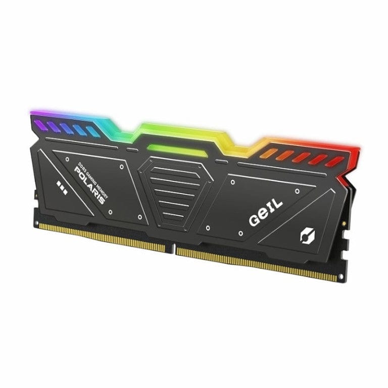 Geil Polaris RGB OC 32GB 5600MHz DDR5 DIMM 2 x 16GB Kit Gaming Memory Module Grey GAOSG532GB5600C38ADC