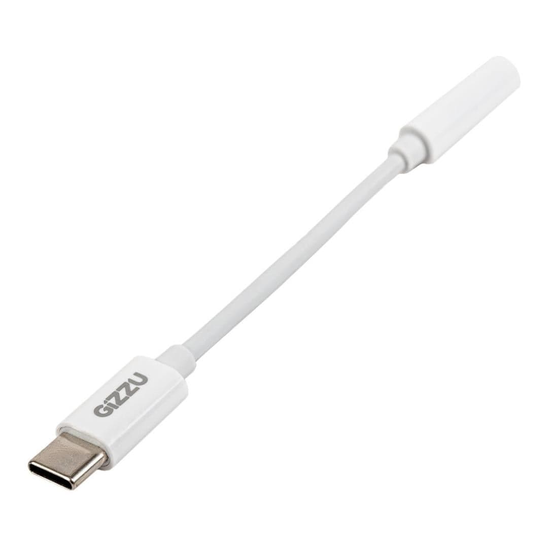 Gizzu USB Type-C to 3.5mm AUX Audio Adapter - White GAPC35