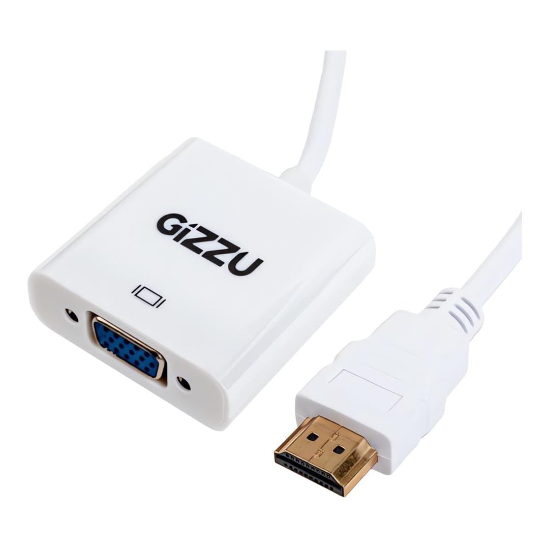 Gizzu 1080P HDMI to VGA Adapter with Audio GAPHVA