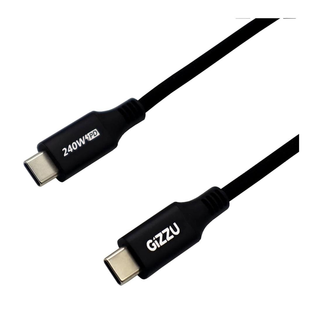 Gizzu Type-C to Type-C 240W 1M Charging Cable Black GCCC240W
