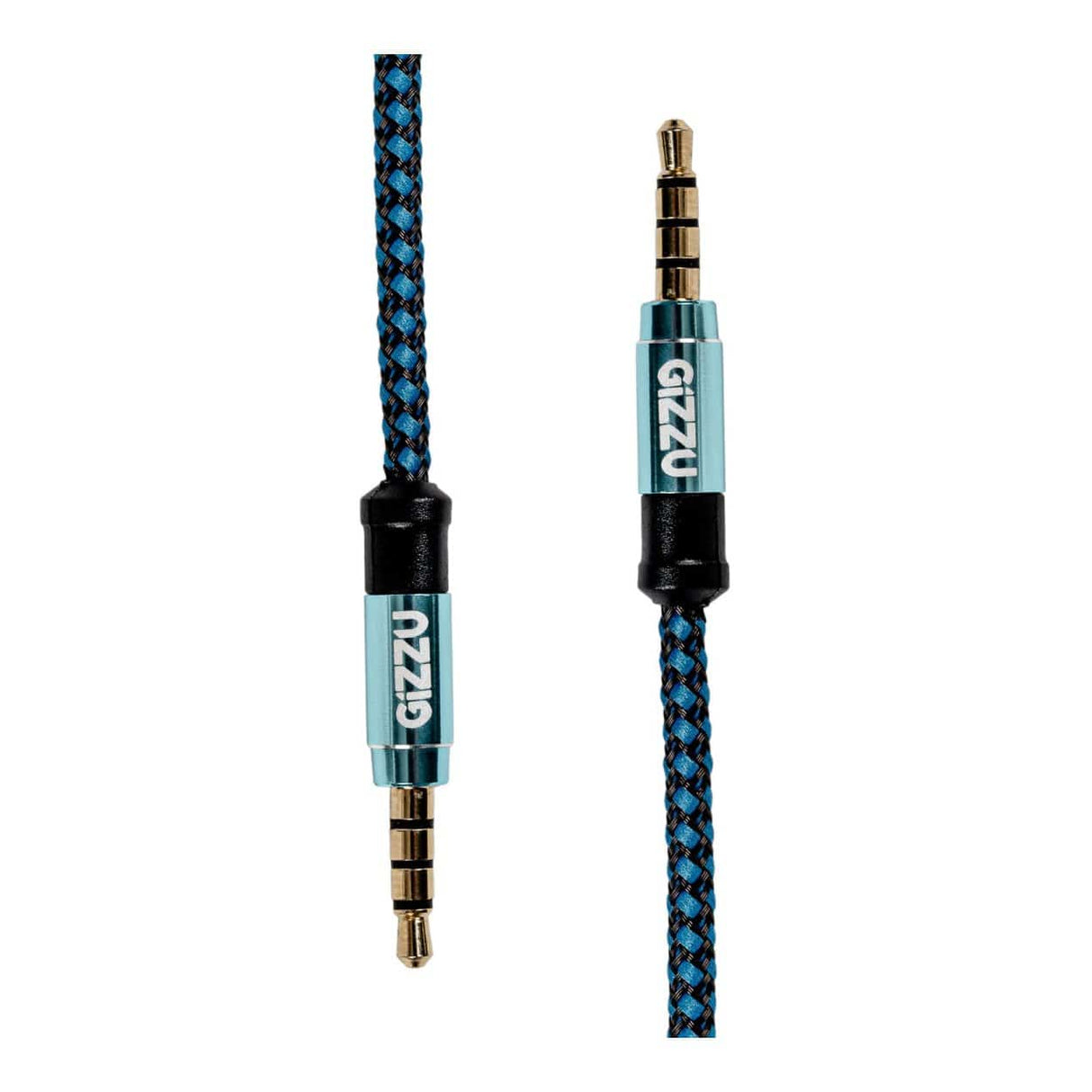 Gizzu 3.5mm Aux Male to Male Cable 1.5m Black Blue GCP35MM4
