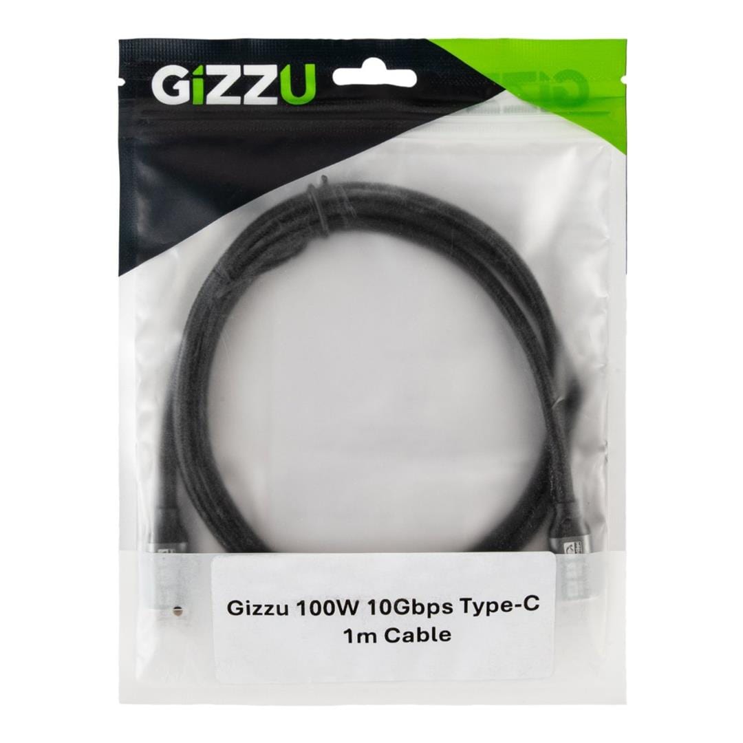 Gizzu 1m 100W 10Gbps Type-C Charging Cable GCPCC10010G-01