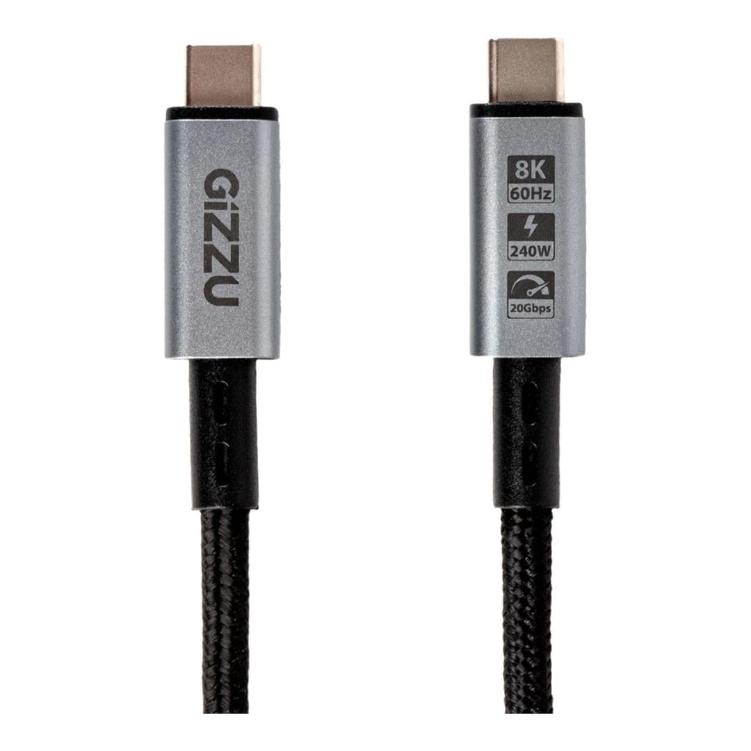 Gizzu 2m 240W 20Gbps Type-C Charging Cable GCPCC24020G-02