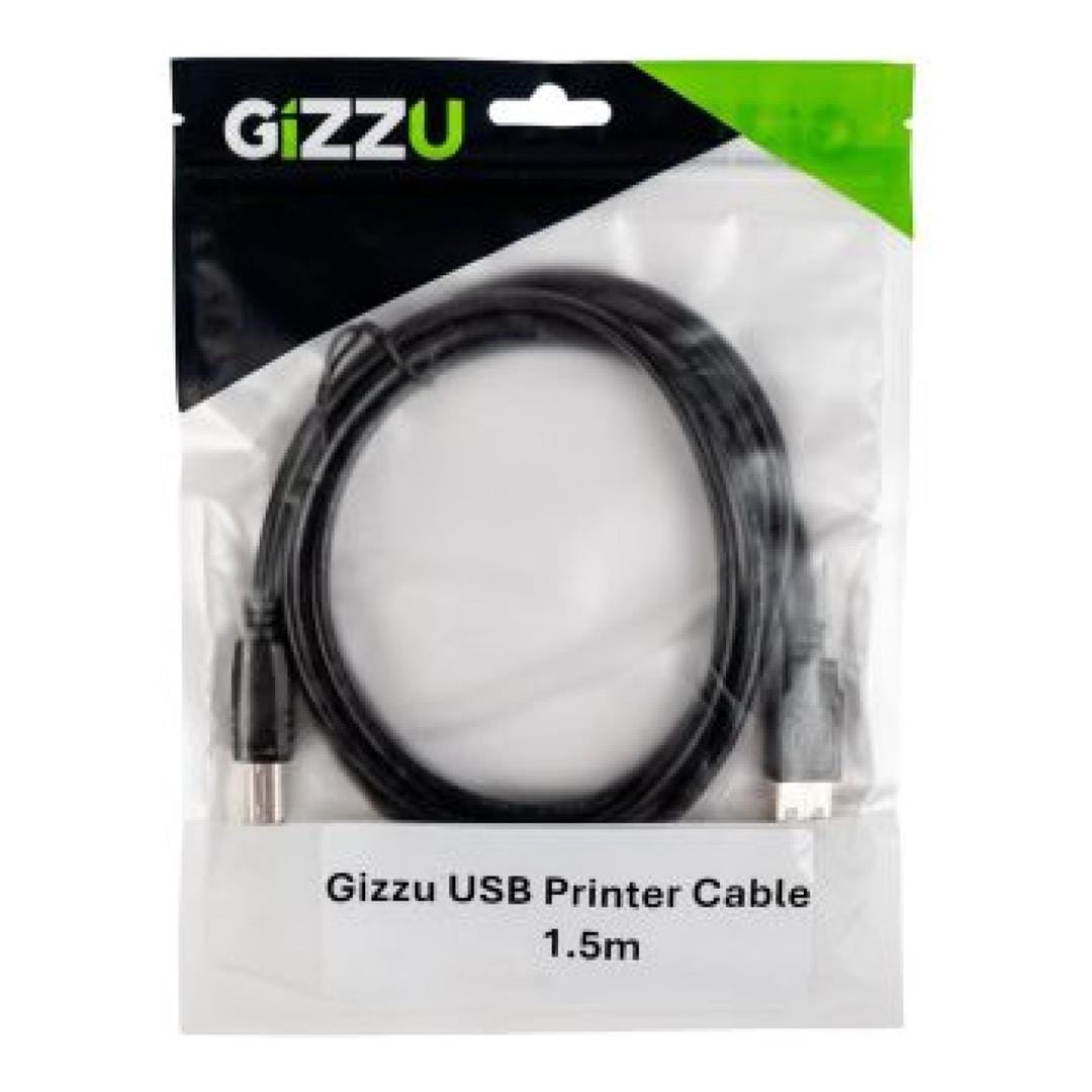 Gizzu 1.5M USB2.0 Printer Cable GCPU2AB15