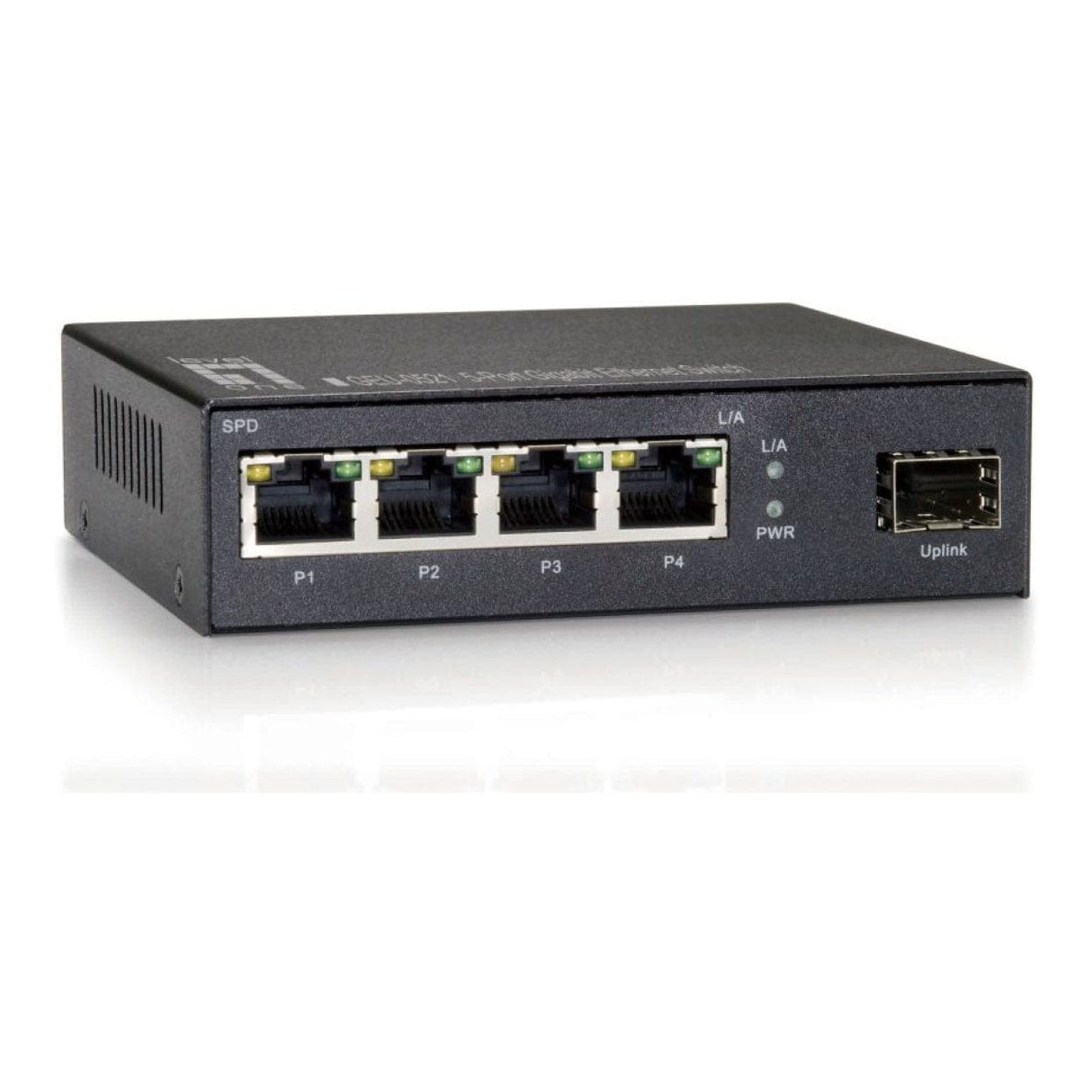 LevelOne 5-Port 1x SFP Gigabit Network Switch GEU-0521
