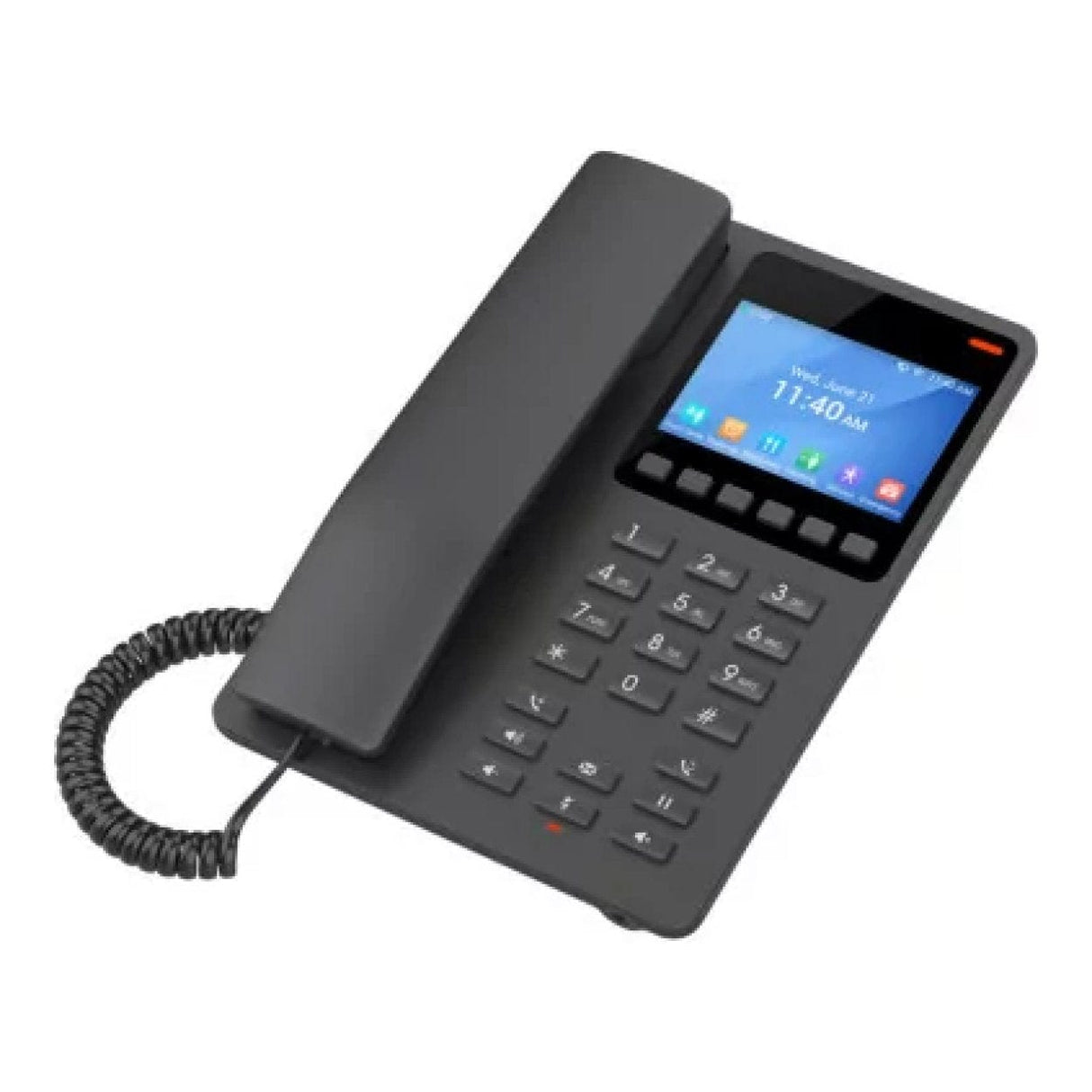 Grandstream GHP631W 2-Line Colour LCD Wi-Fi 6 Hotel Phone Black