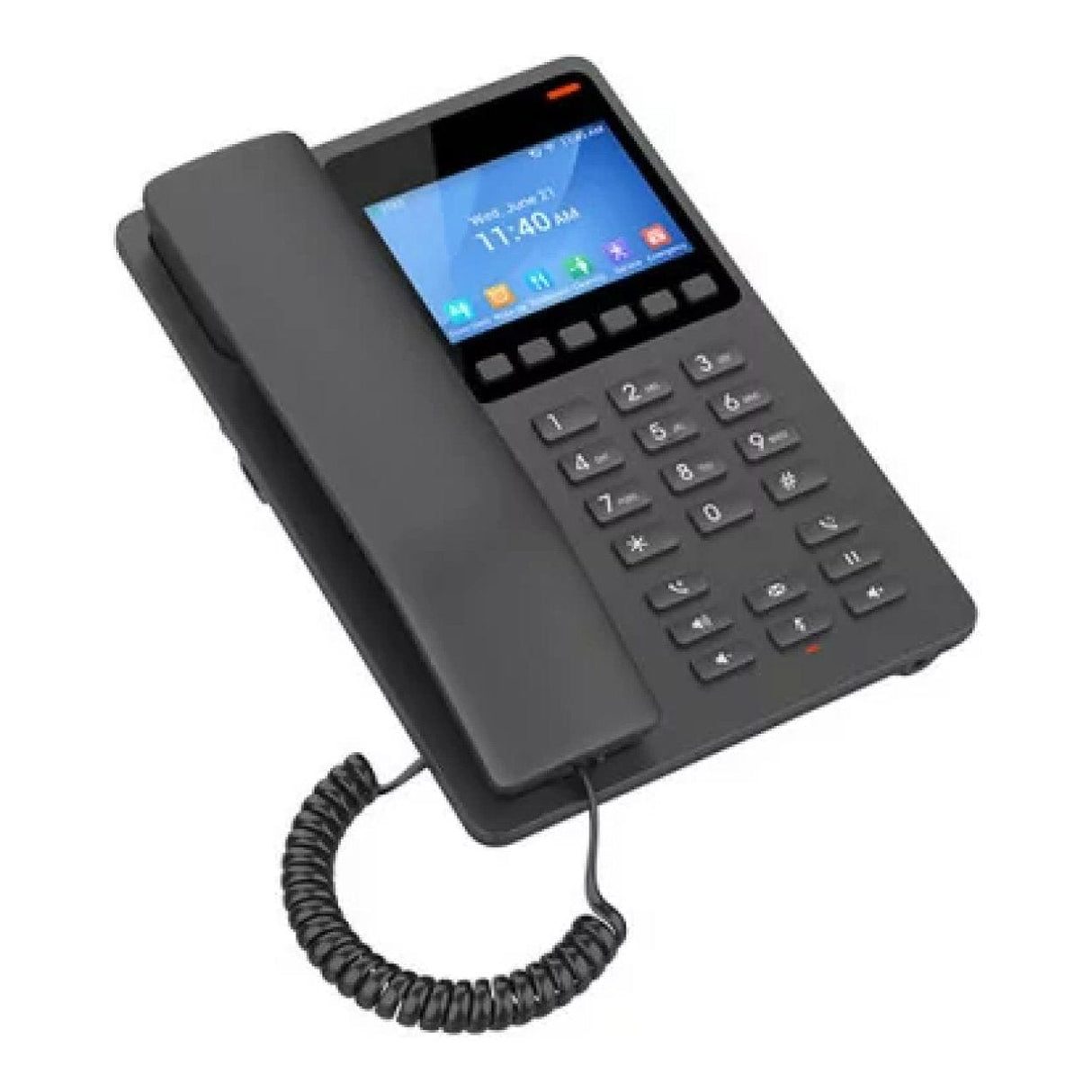 Grandstream GHP631W 2-Line Colour LCD Wi-Fi 6 Hotel Phone Black