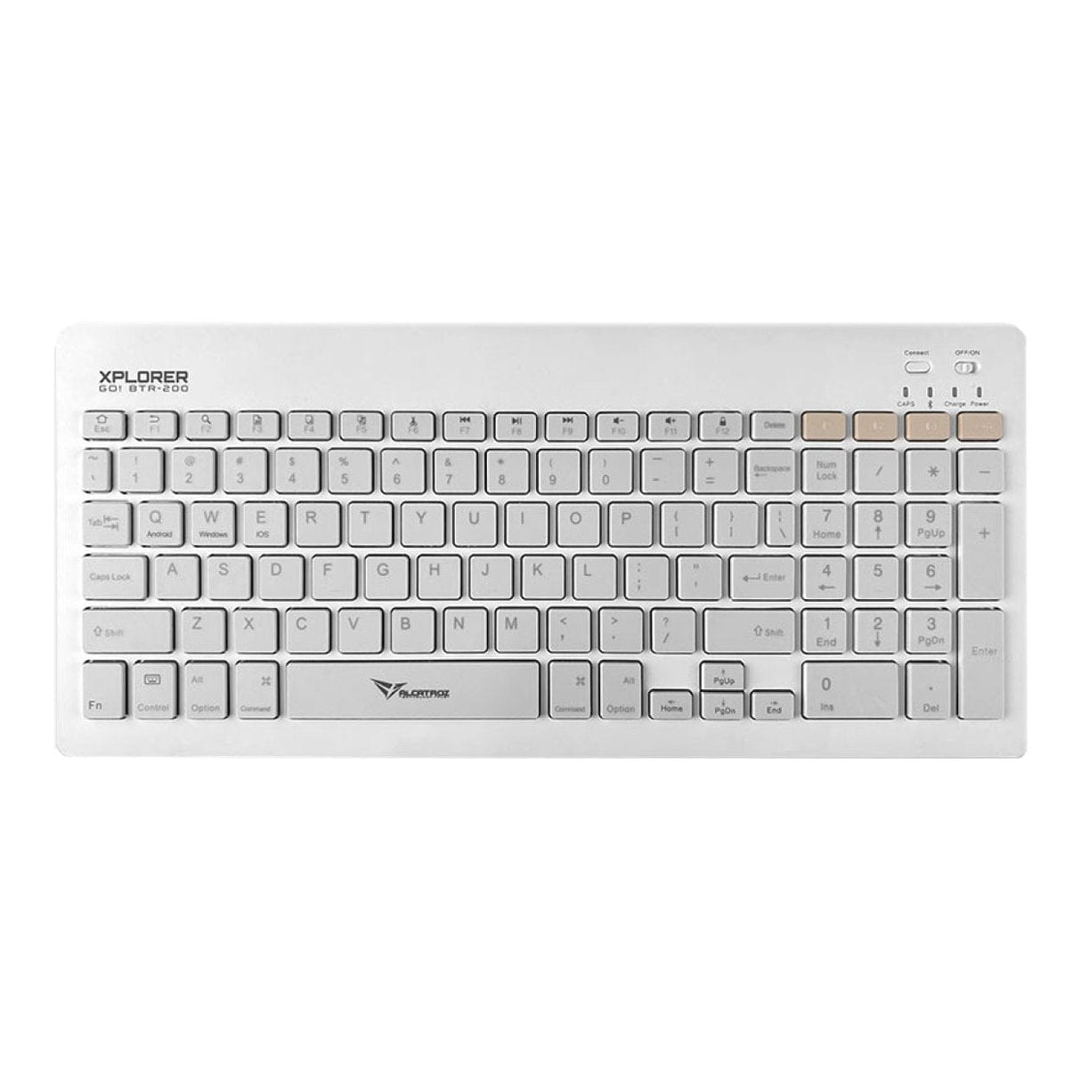 Alcatroz Xplorer Go! BTR-200 Bluetooth and Wireless Keyboard Mist GOBTR200MST