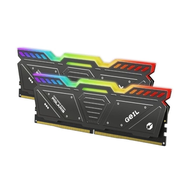 Geil Polaris RGB OC 32GB 6000MHz DDR5 DIMM 2 x 16GB Kit Gaming Memory Module Grey GOSG532GB6000C38ADC
