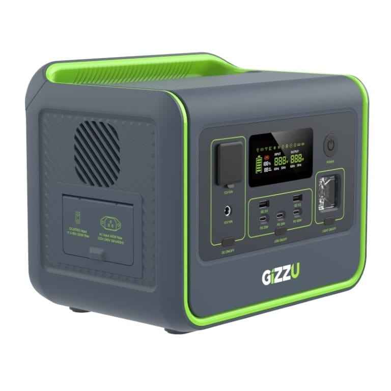 Gizzu Hero Core 800W 512Wh UPS Fast Charge LifePO4 Portable Power Station with SA Power Plug GPS500U