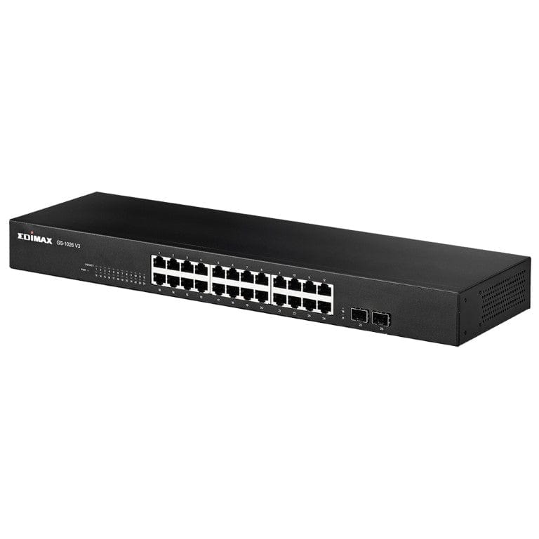 Edimax 24-port Gigabit Ethernet Unmanaged Switch with 2x SFP ports GS-1026 V3