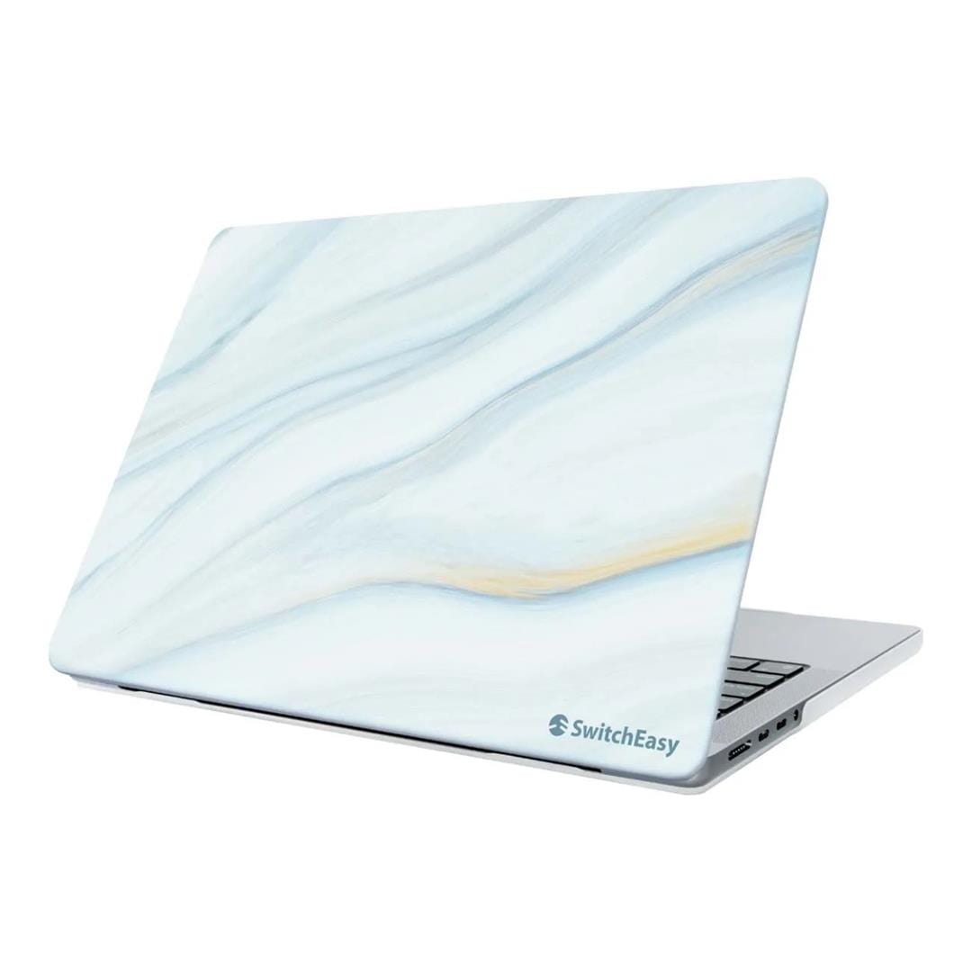 SwitchEasy Artist Marble 13-inch Hardshell Protective Notebook Case for MacBook Pro - Cloudy White