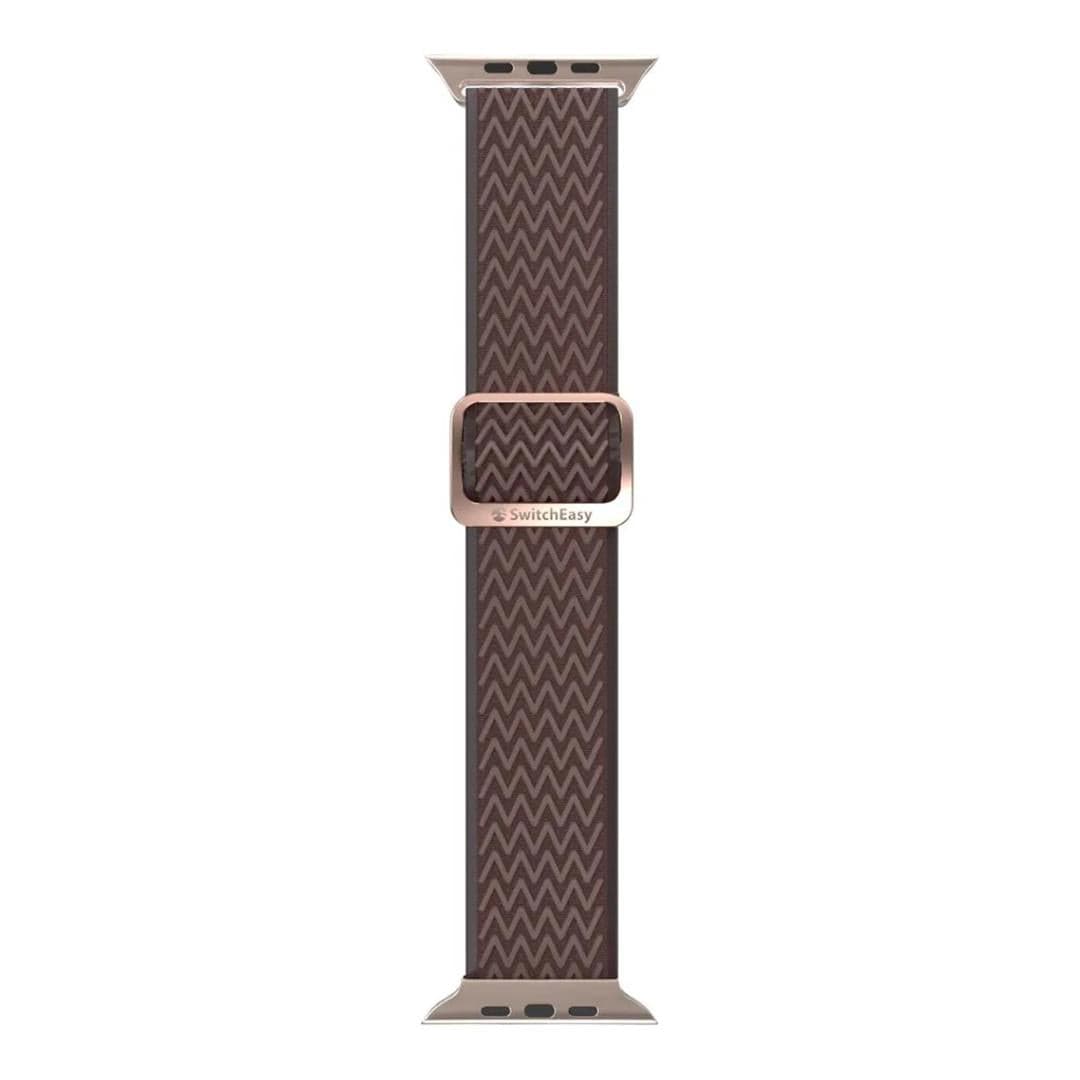 SwitchEasy 44mm Wave Elastic Nylon Apple Watch Loop Bronze GS-107-214-272-202