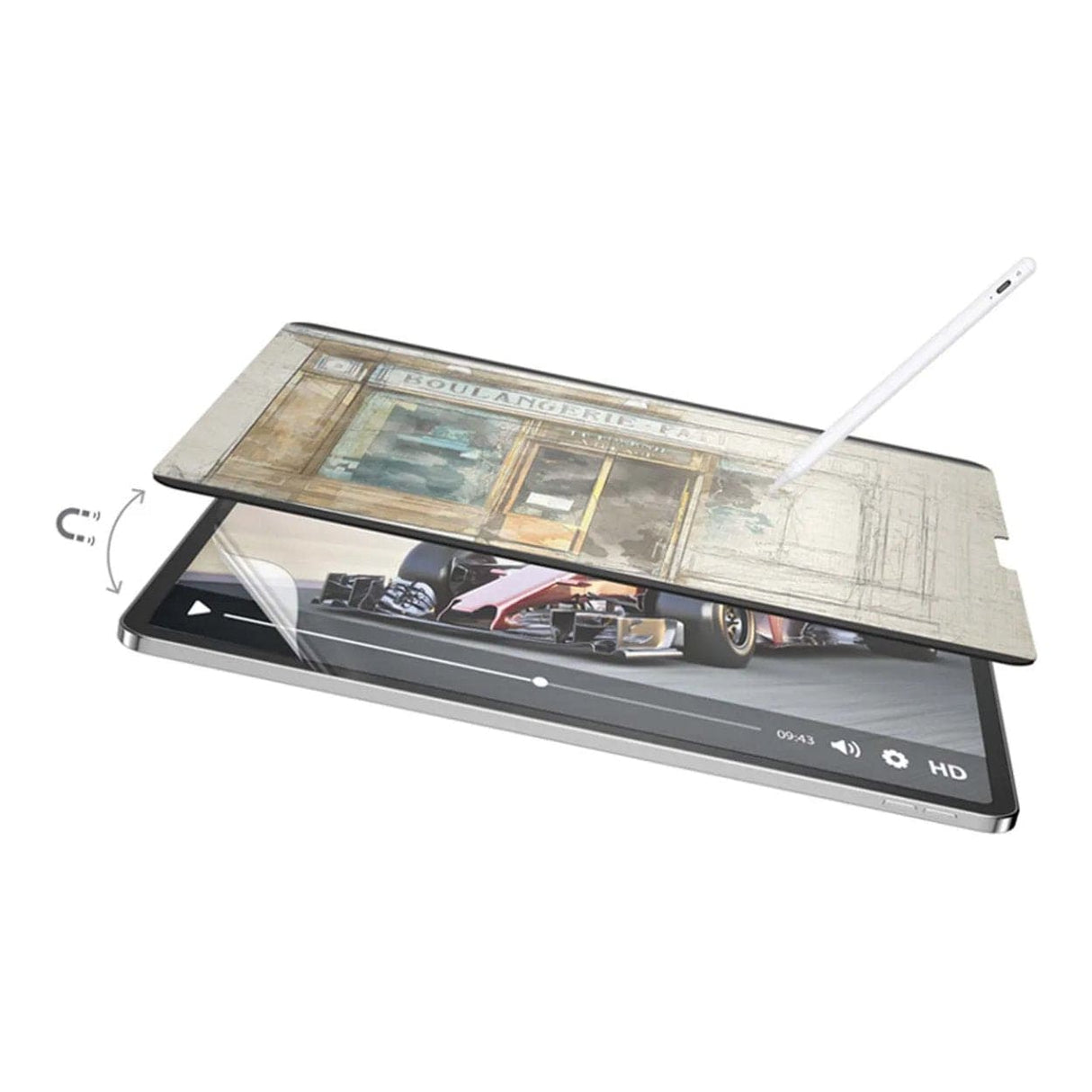 SwitchEasy SwitchPaper 2-in-1 Magnetic Paper-Feel Screen Protector GS-109-178-263-65