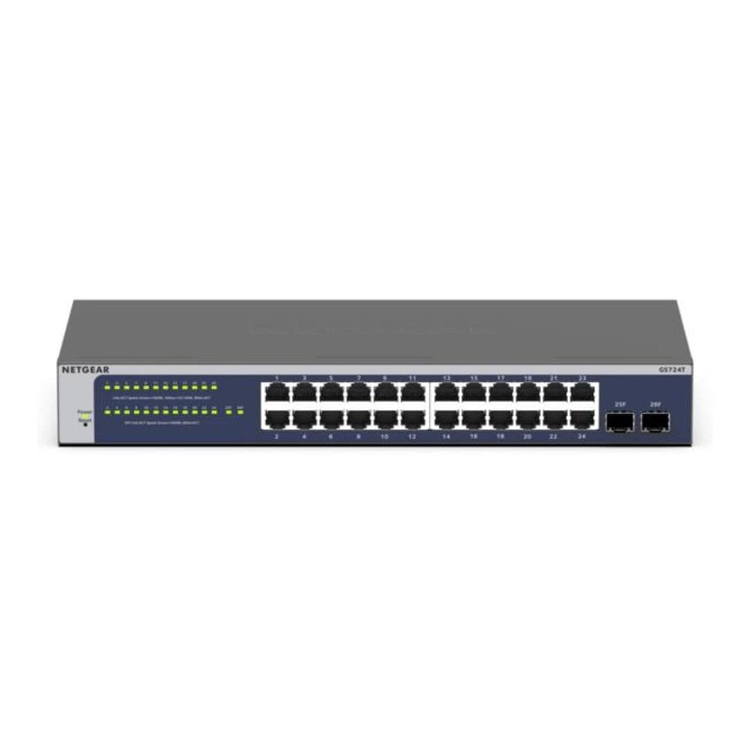 Netgear GS724Tv6 24-port Gigabit Ethernet L3 Managed Smart Switch with 2x SFP Ports